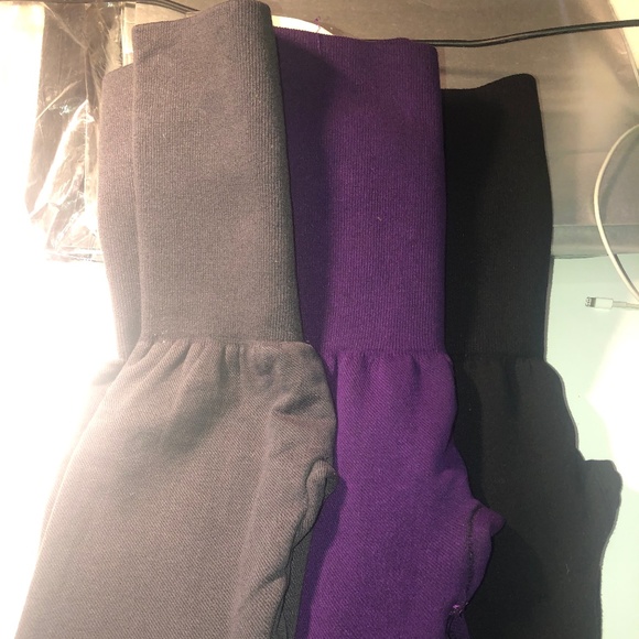 Three tummy control french terry leggings - Picture 5 of 6